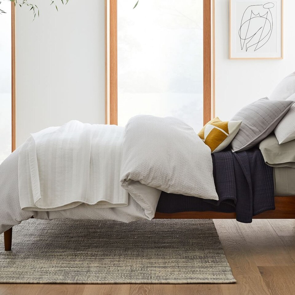 Organic Cotton Ribbed Blanket West Elm Australia